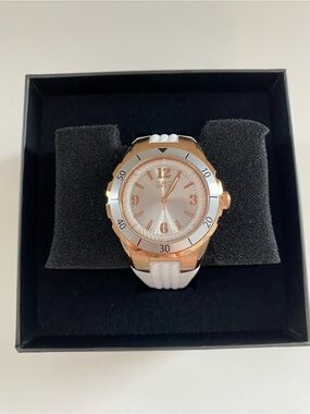 Invicta Angel Halo Rose Gold and White Sport Watch 38MM
